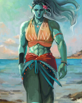 Vanora the Genasi Barbarian
