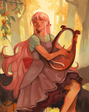 Peach the Human Bard